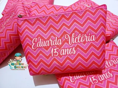 30 Necessaire Personalizada 15 Anos (fazemos Todos os Temas)
