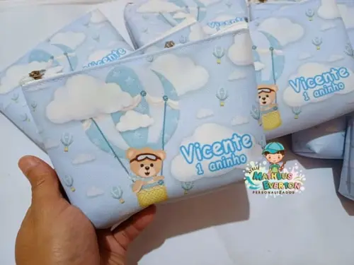 30 Necessaires Personalizada Ursinho Baloeiro