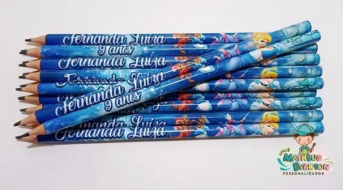 35 Lapis Personalizado Cinderela