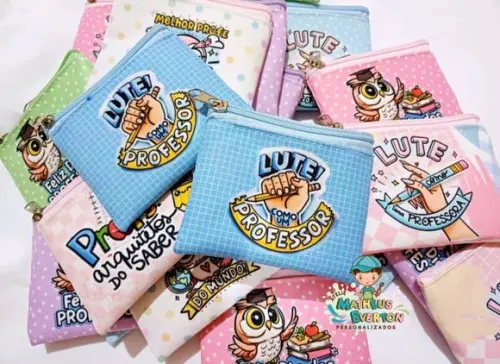 35 Porta Moedas Personalizado Dia dos Professores