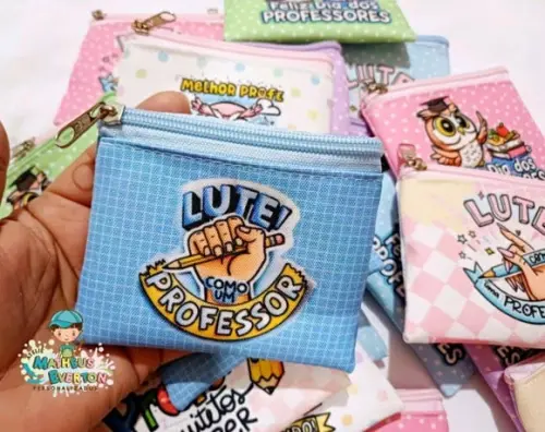 35 Porta Moedas Personalizado Dia dos Professores