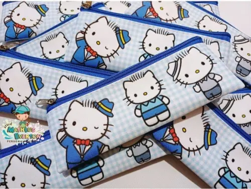 40 Estojos Slim Dear Daniel (hello Kitty) Tam: 19x7cm