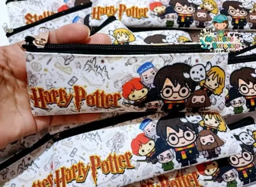 40 Estojos Slim Personalizado Harry Potter Tamanho 19x7