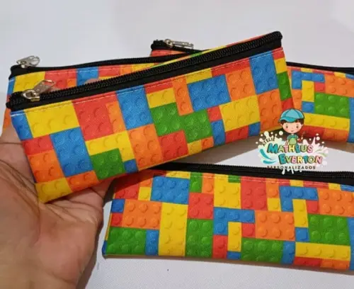 40 Estojos Slim Personalizado Lego Tam: 19x7cm