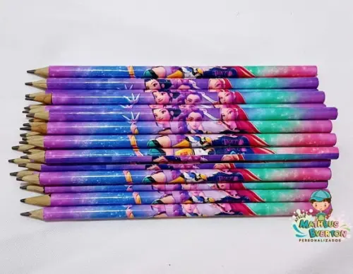 40 Lapis Personalizado Guerreiras de K-pop