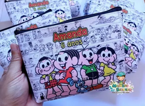 45 Necessaires Personalizada Turma da Mônica