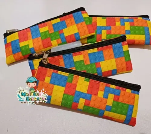 50 Estojos Slim Personalizado Lego Tamanho 19x7