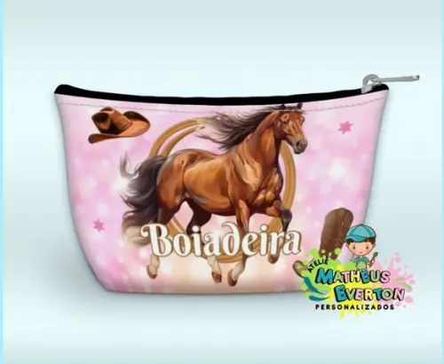 50 Necessaire Personalizada Boiadeira (faço Outros Modelos).