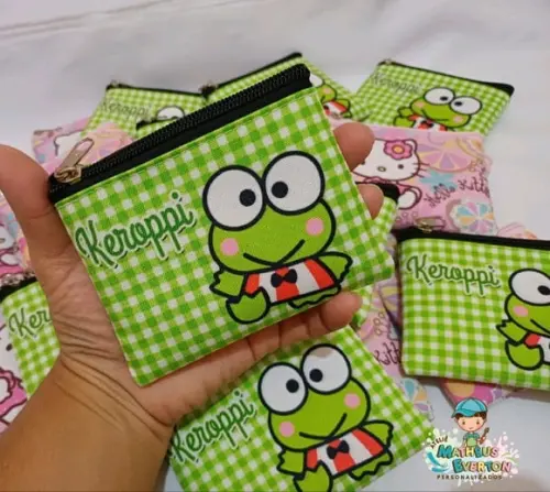 50 Porta Moedas Hello Kitty Tamanho: 10x12cm