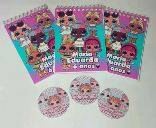 60 Bloquinho Personalizado Lol Surprinse
