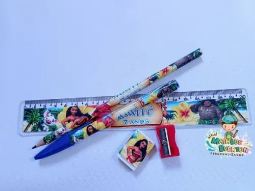 50 Super Kits Escolares Personalizados Moana