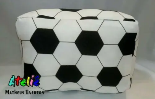 Almofada de Pipoca Personalizada Futebol Faço Outros Temas