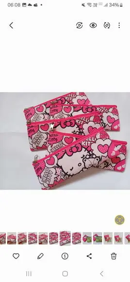 Estojo Slim Personalizado Hello Kitty Tam: 19x7