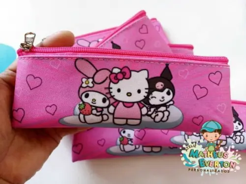Estojo Slim Personalizado Hello Kitty Tam: 19x7