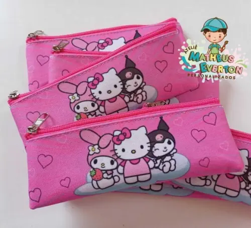 Estojo Slim Personalizado Hello Kitty Tam: 19x7