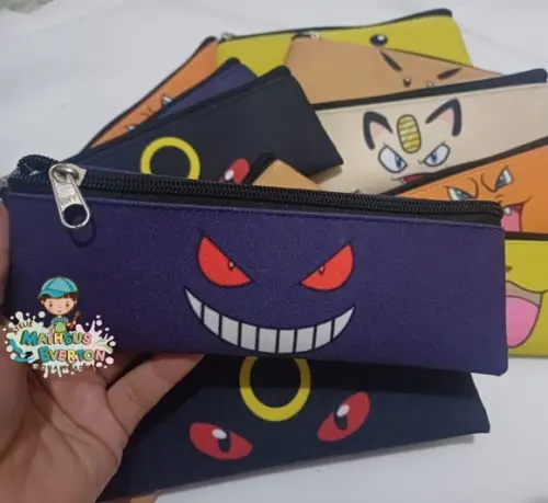Estojos Slim Personalizado Pokémon Tam: 19x7