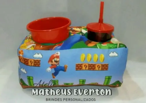 Kit Cinema Personalizado Super Mario Bro (faço Outros Temas)
