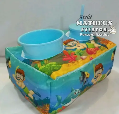 Kit Cinema Personalizado Fundo do Mar