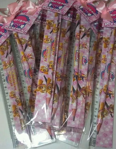 Kit Lapis E Regua Personalizado Skye