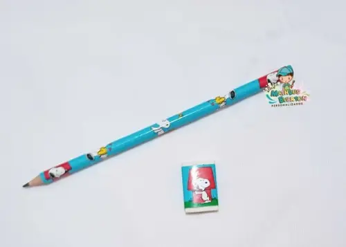 Lapis Borracha Personalizado Tema Snoopy