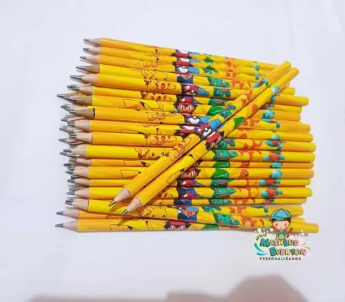 Lápis Personalizado Tema Pokémon