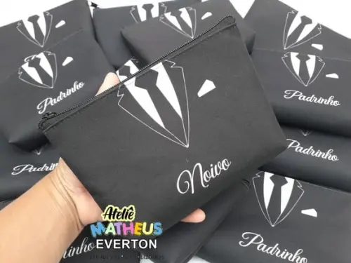 Necessaire noivo e noiva personalizada