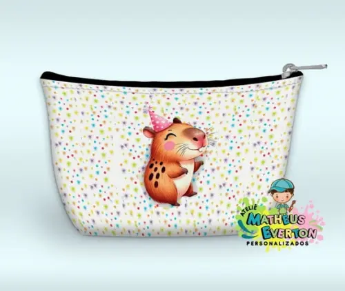 Necessaire Personalizada Capivara (faço Outros Temas).