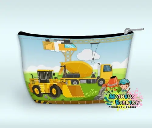 Necessaire Personalizada Construção ( Faço Outros Modelos).