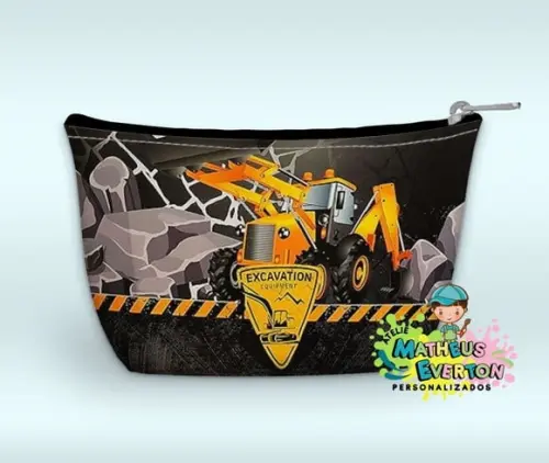 Necessaire Personalizada Construção ( Faço Outros Modelos).