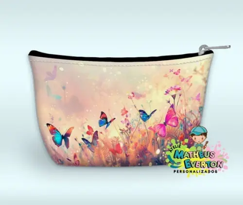 Necessaire Personalizada Jardim das Borboletas