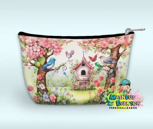 Necessaire Personalizada Jardim das Borboletas