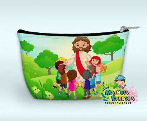 Necessaire Personalizada Jesus e as Crianças