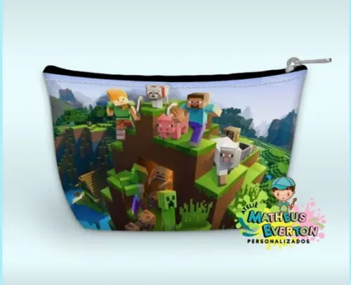 Necessaire Personalizada Minecraft (faço Outros)