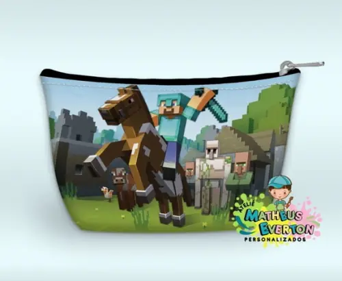 Necessaire Personalizada Minecraft (faço Outros)