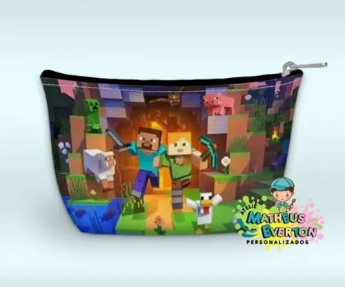 Necessaire Personalizada Minecraft (faço Outros)