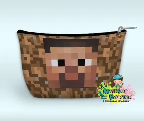 Necessaire Personalizada Minecraft (faço Outros)