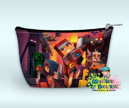 Necessaire Personalizada Minecraft (faço Outros)