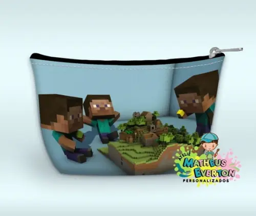 Necessaire Personalizada Minecraft (faço Outros)