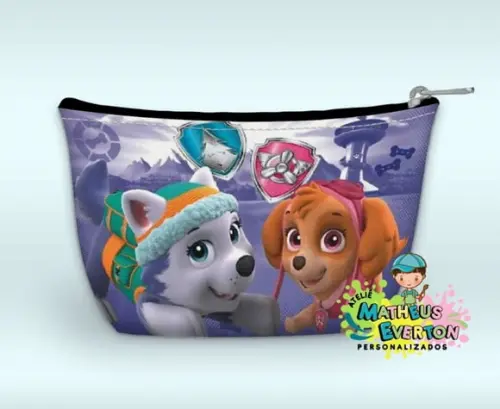 Necessaire Personalizada Patrulha Canina Skye e Everest