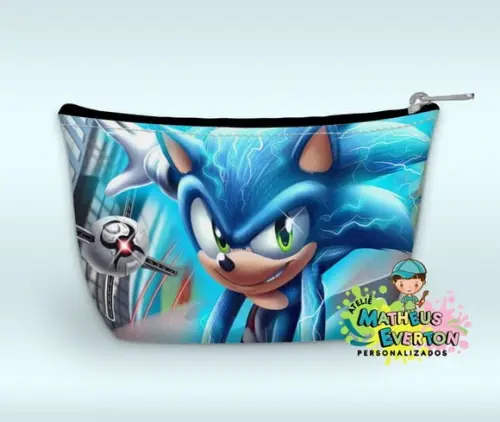 Necessaire Personalizada Sonic 3
