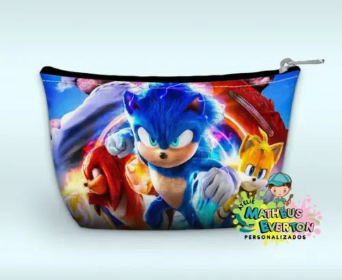 Necessaire Personalizada Sonic 3