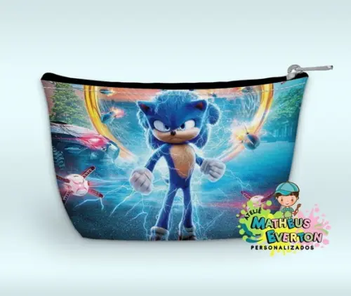 Necessaire Personalizada Sonic 3