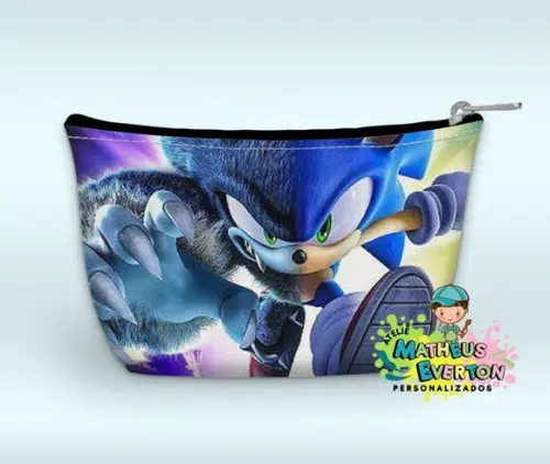 Necessaire Personalizada Sonic 3