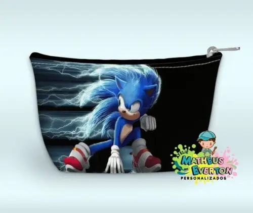 Necessaire Personalizada Sonic 3