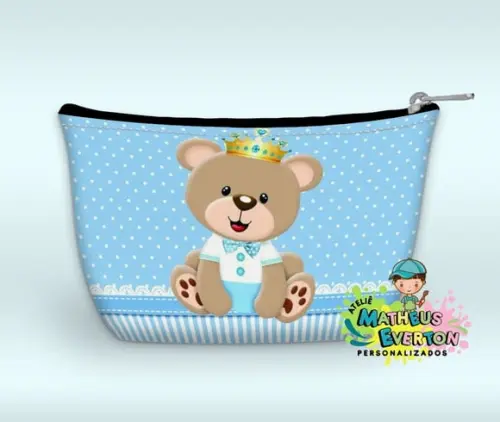 Necessaire Personalizada Urso Príncipe( Faço Outros Modelos)