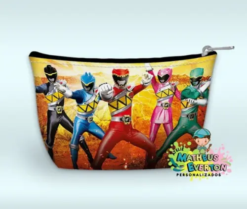 Necessaire Power Rangers Dino Charge ( Faço Outros Modelos )