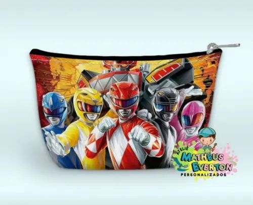 Necessaire Power Rangers Mighty Morphin Faço Outros Modelos