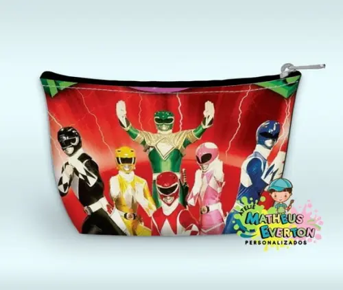 Necessaire Power Rangers Mighty Morphin Faço Outros Modelos