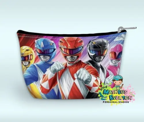 Necessaire Power Rangers Mighty Morphin Faço Outros Modelos