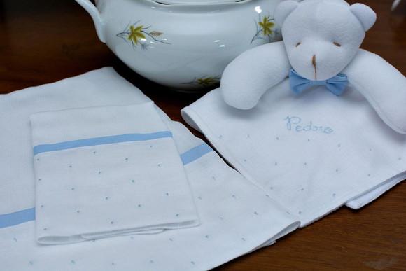 Kit Fralda de boca, passeio e Naninha urso